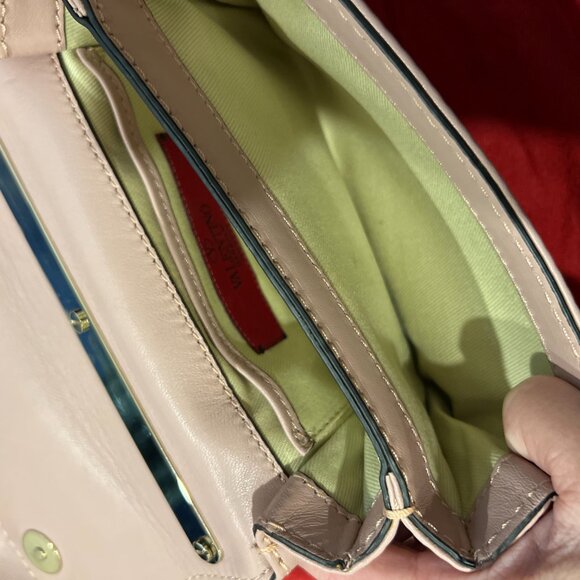 Valentino Pink Leather Bow Mini Flap Bag - Picture 11 of 15